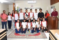 Câmara recebe a visita de estudantes da EEEFM Teófilo Paulino