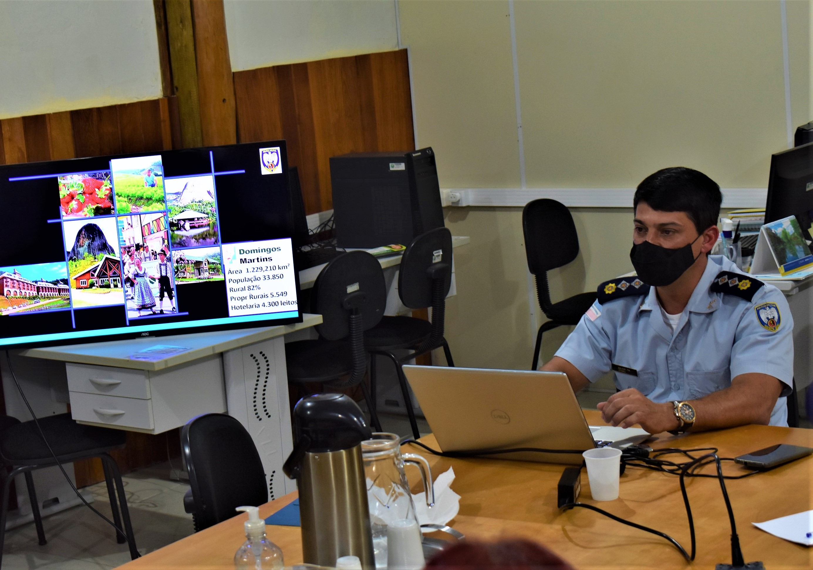 Câmara recebe a visita do comandante da 6ª Cia da Polícia Militar