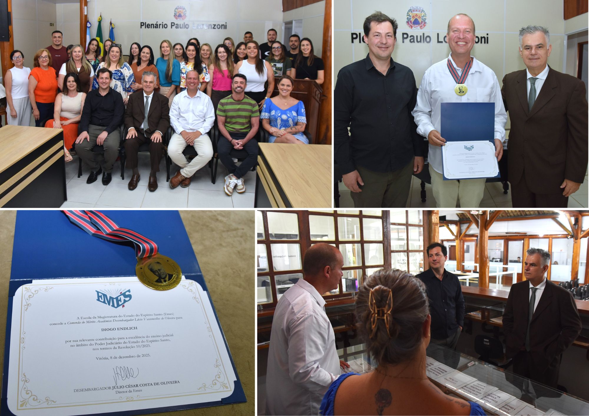 Câmara recebe a visita do desembargador Dr. Júlio Cesar Costa de Oliveira