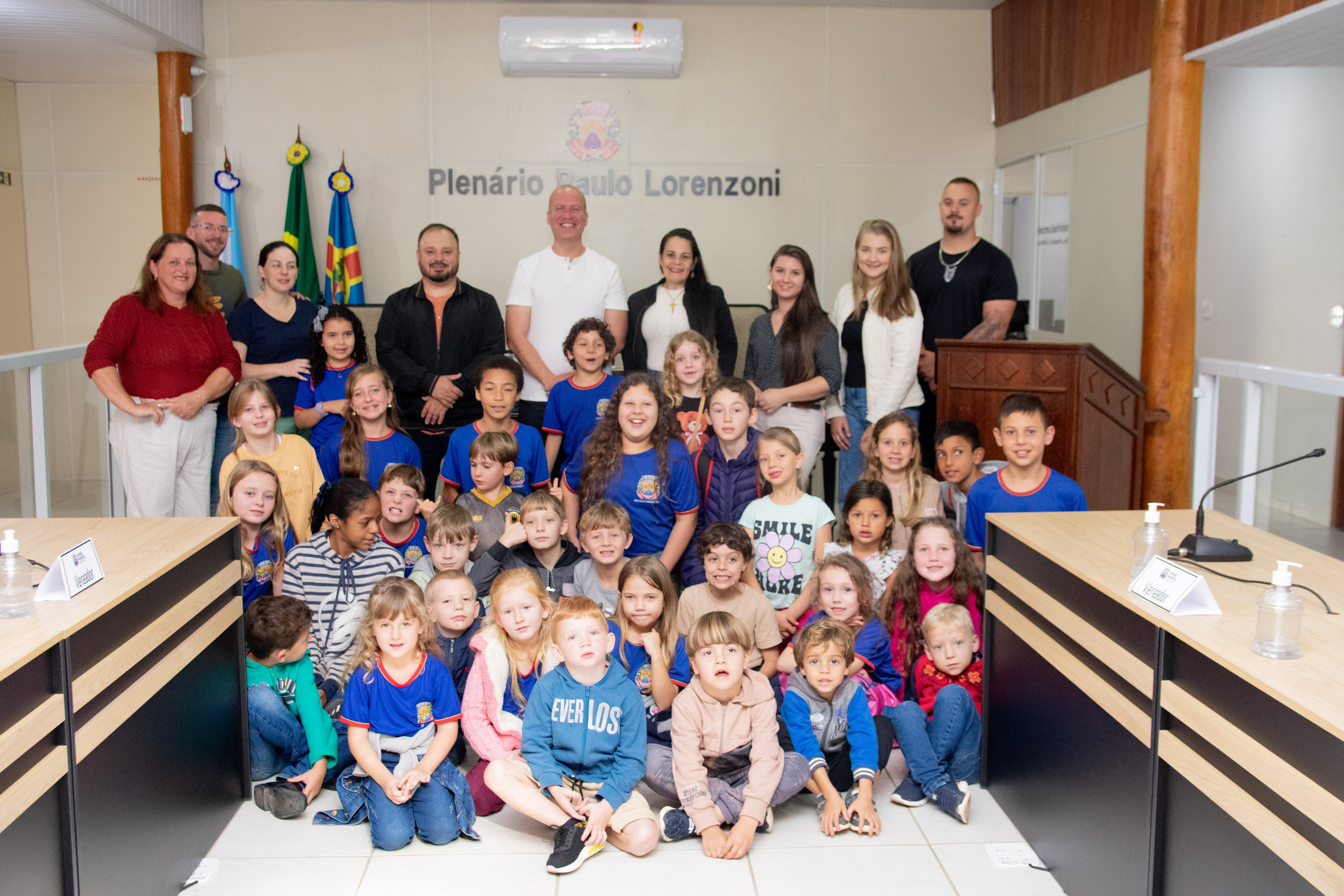 Câmara recebe visita da escola Fazenda Schwambach