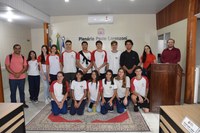 Câmara recebe a visita de estudantes da EEEFM Teófilo Paulino
