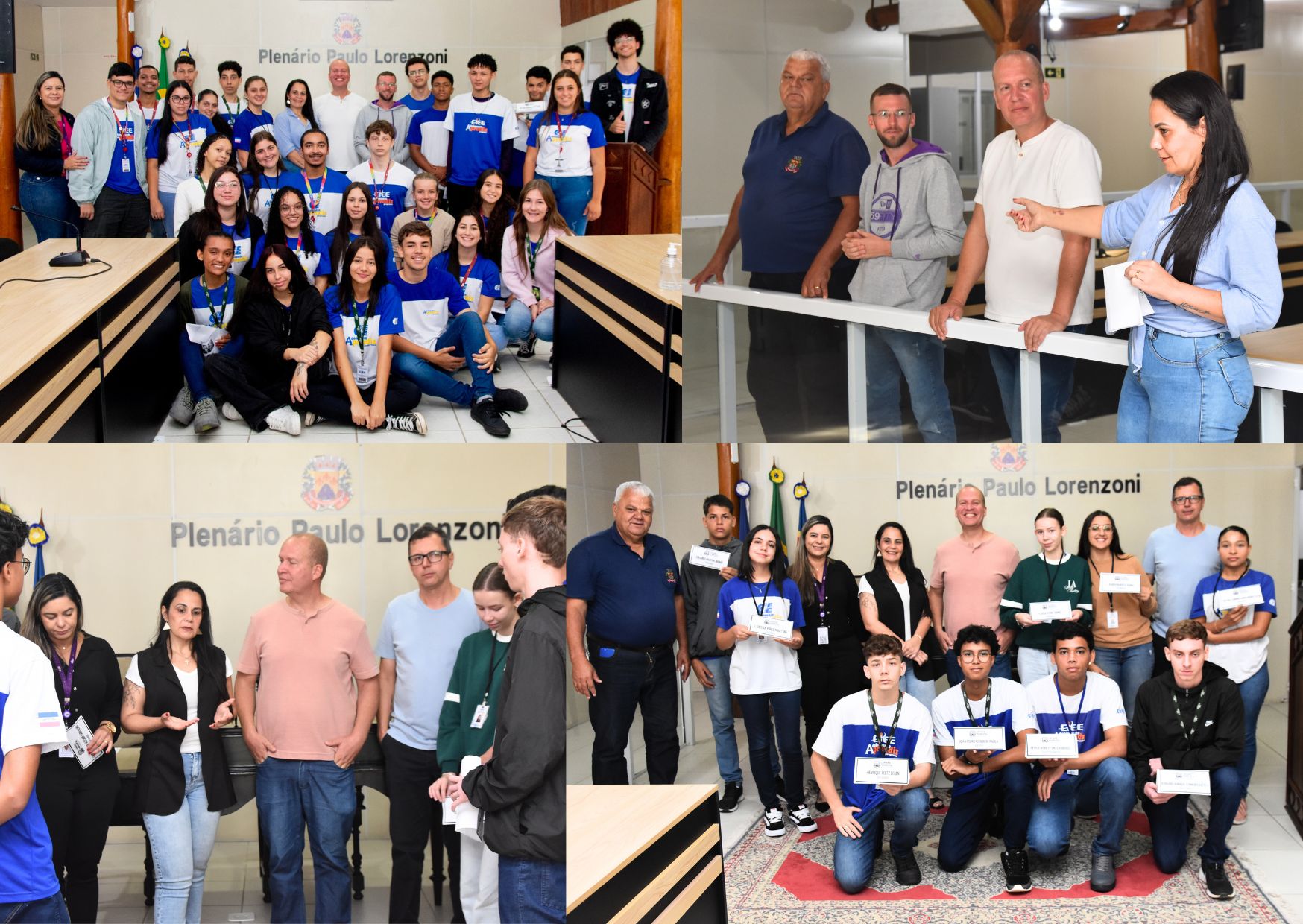 Estudantes do Centro de Integração Empresa-Escola (CIEE) visitam a Câmara