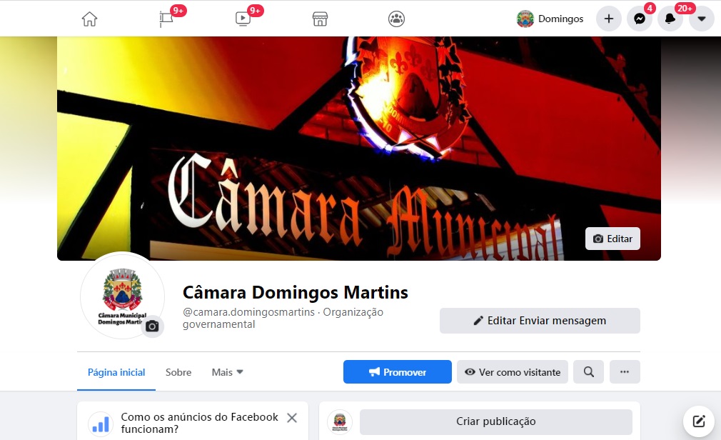 Fanpage da Câmara de Domingos Martins é uma das mais acessadas do Estado