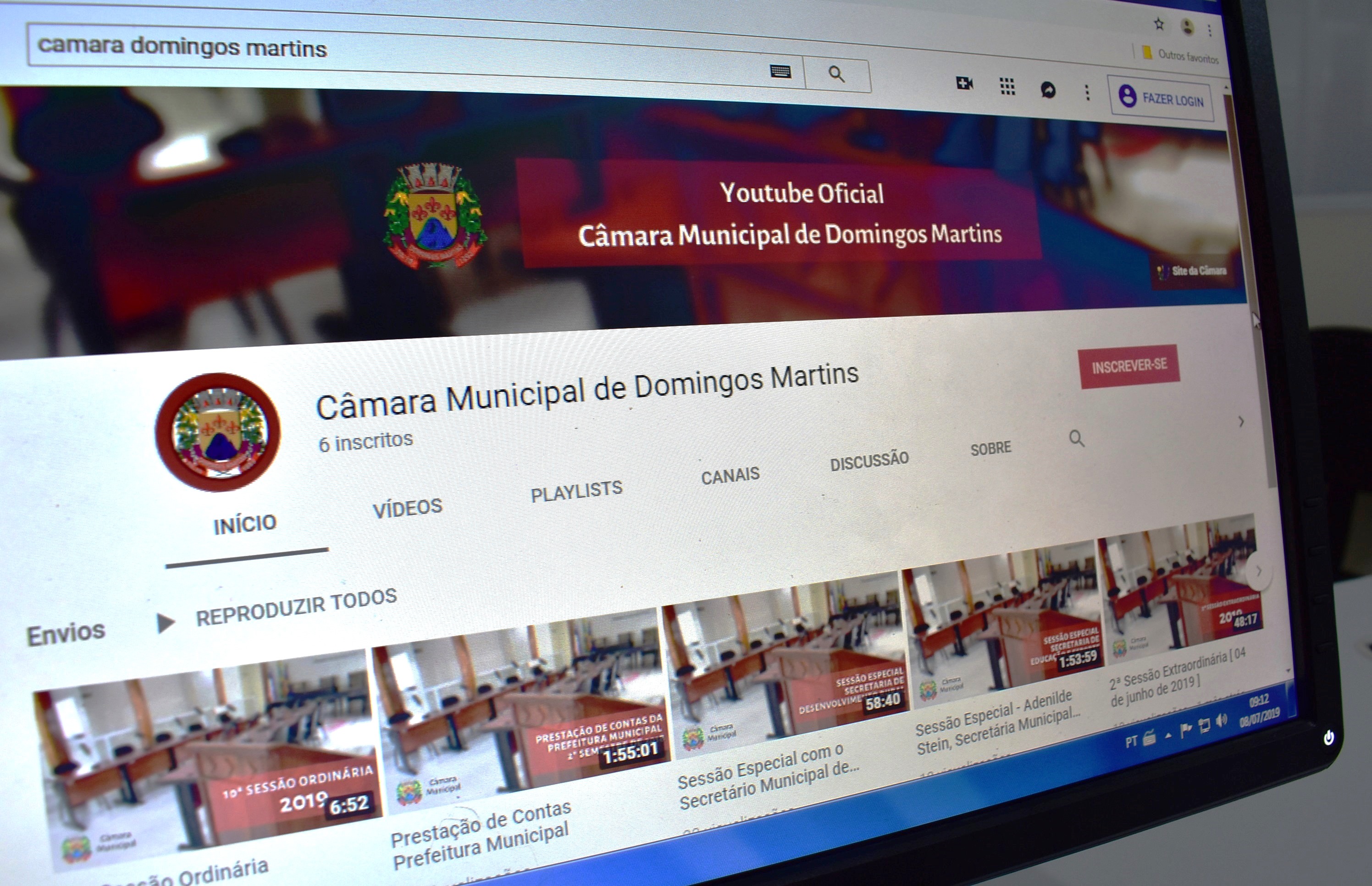 Legislativo martinense inaugura canal oficial no YouTube