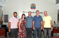 Presidente da Câmara de Santa Leopoldina visita a CMDM 